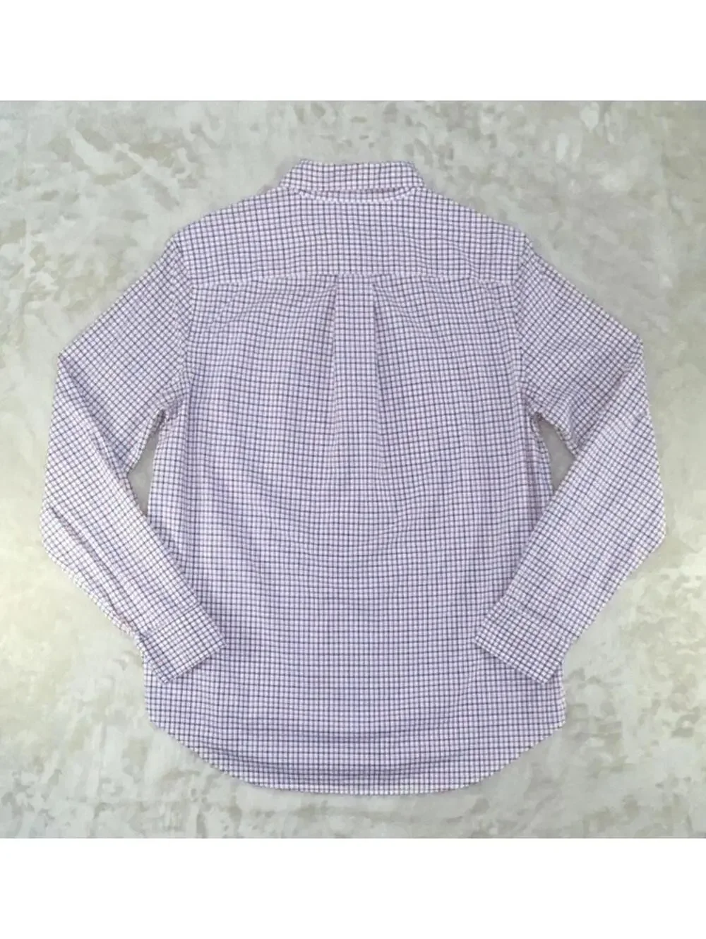 Ralph Lauren Big Kids Natural Stretch Oxford Shirt Red/Blue/White Sz L (14-16)